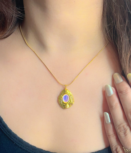 Natural Stone Pendant Necklace