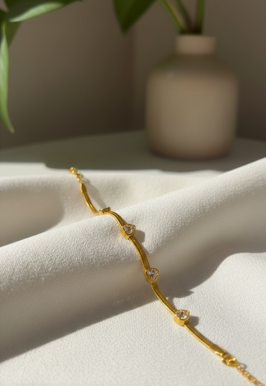 Diamond Heart Bracelet