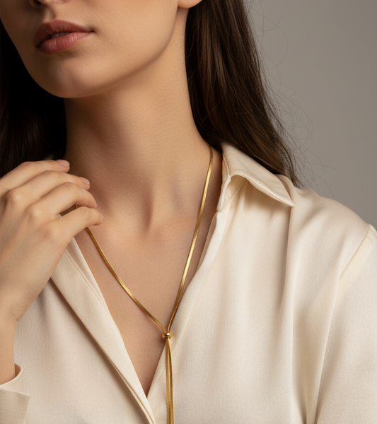 Long Tassel Adjustable Snake Chain