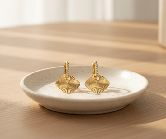 Geometric Dangler Earrings