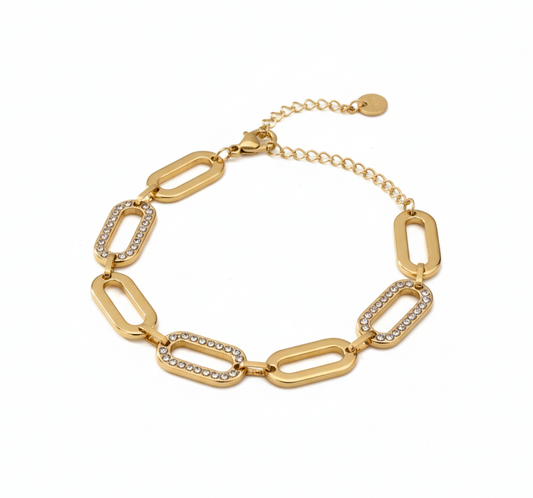 Diamond Link Chain Bracelet