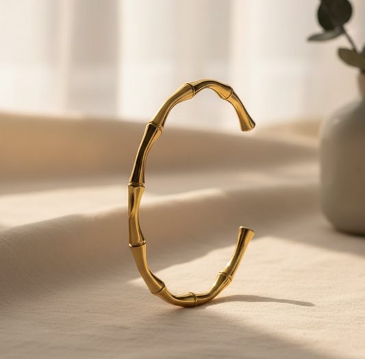 Bamboo Open Cuff Bracelet