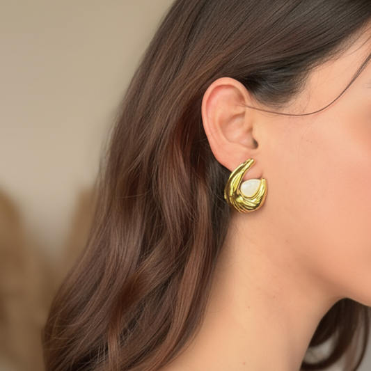 Bold Pearl Statement Earrings