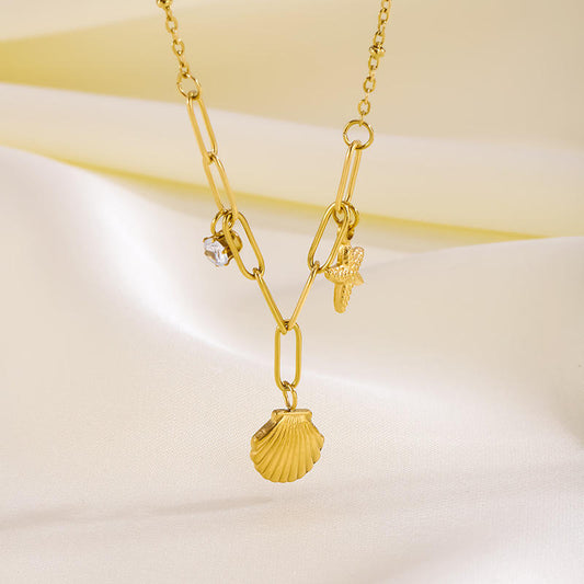Starfish Shell Necklace