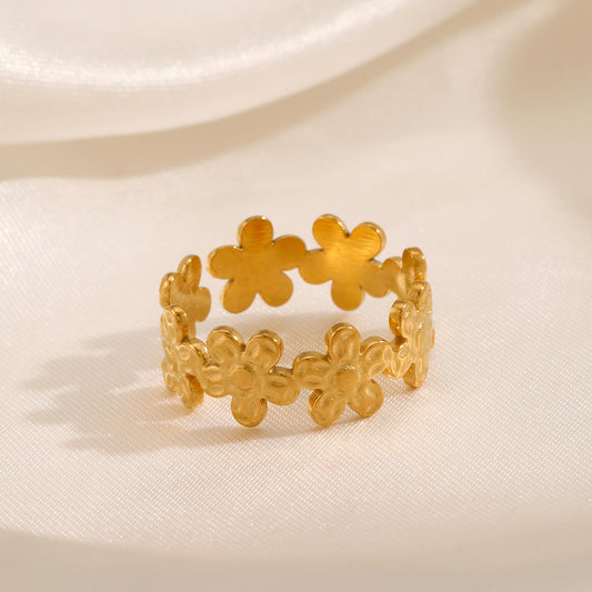 Adjustable Floral Ring