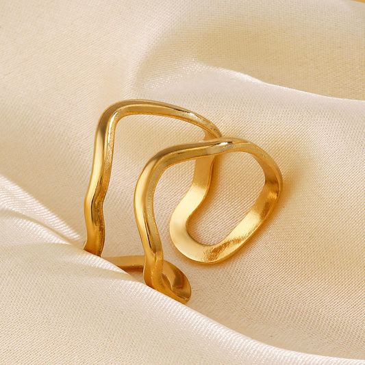 Double Wave Ring