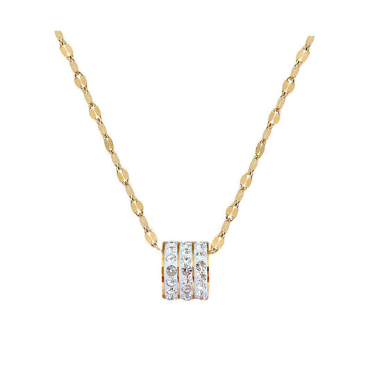 Crystal Ring Pendant Necklace