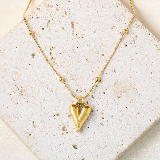 Heart Charm Chain Necklace