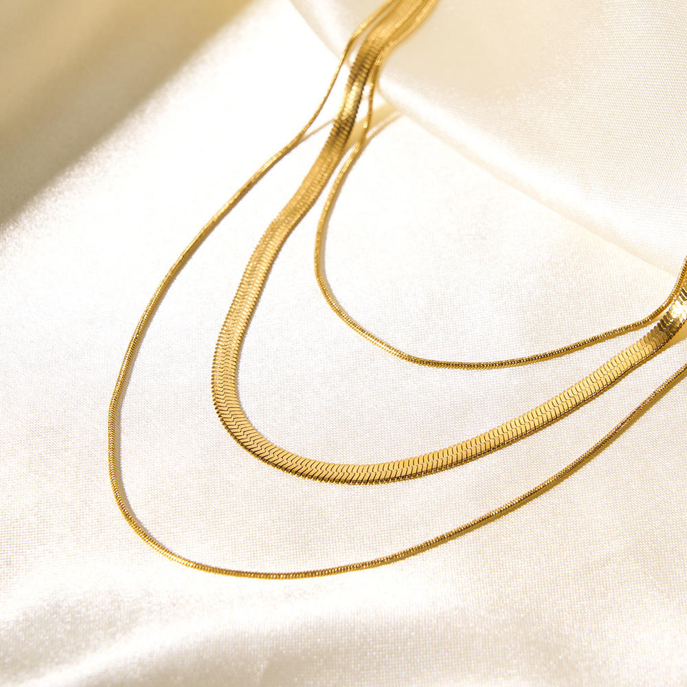 Triple Layer Minimalist Necklace
