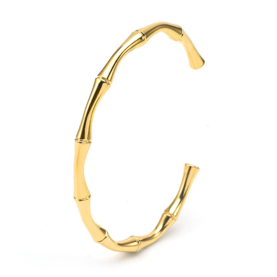 Bamboo Open Cuff Bracelet