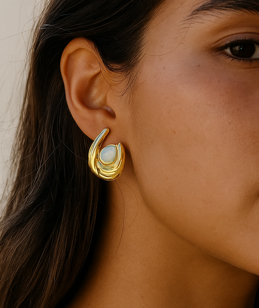 Bold Pearl Statement Earrings