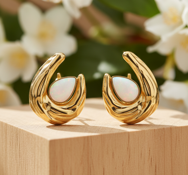 Bold Pearl Statement Earrings