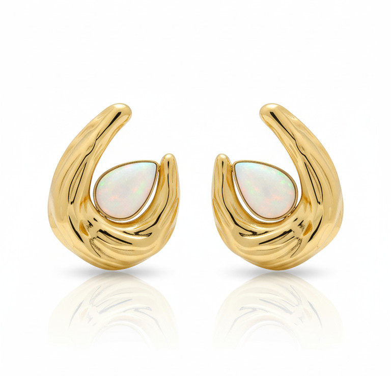 Bold Pearl Statement Earrings