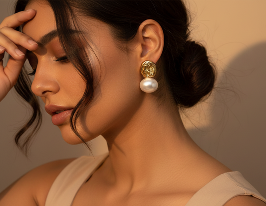 Statement Pearl Drop Earrings