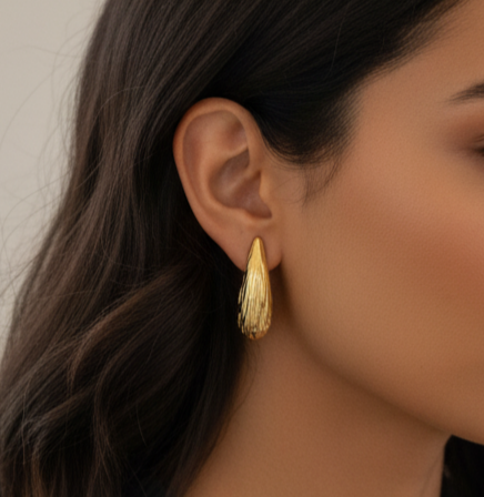 Textured Curve Earrings