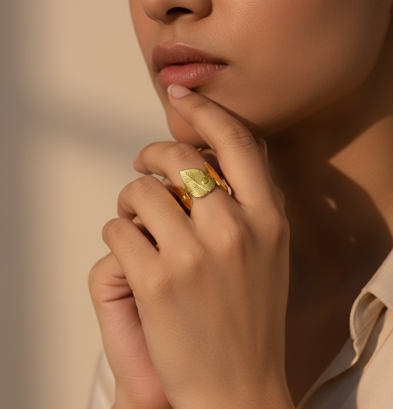 Adjustable Leaf Ring