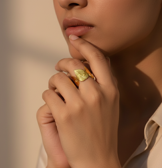 Adjustable Leaf Ring