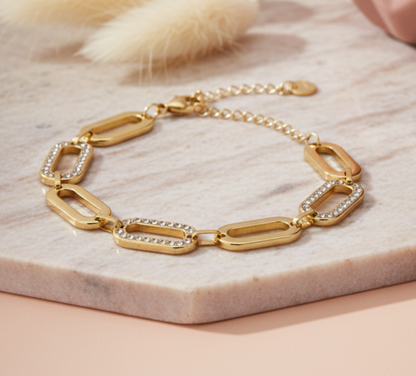 Diamond Link Chain Bracelet