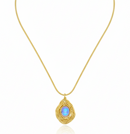 Natural Stone Pendant Necklace