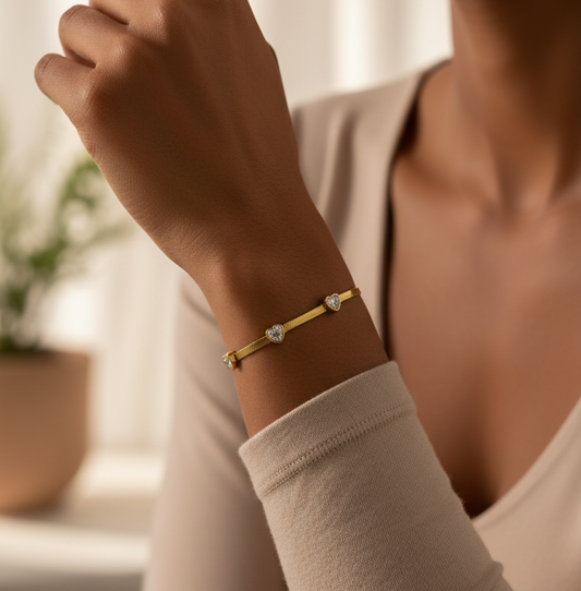 Diamond Heart Bracelet