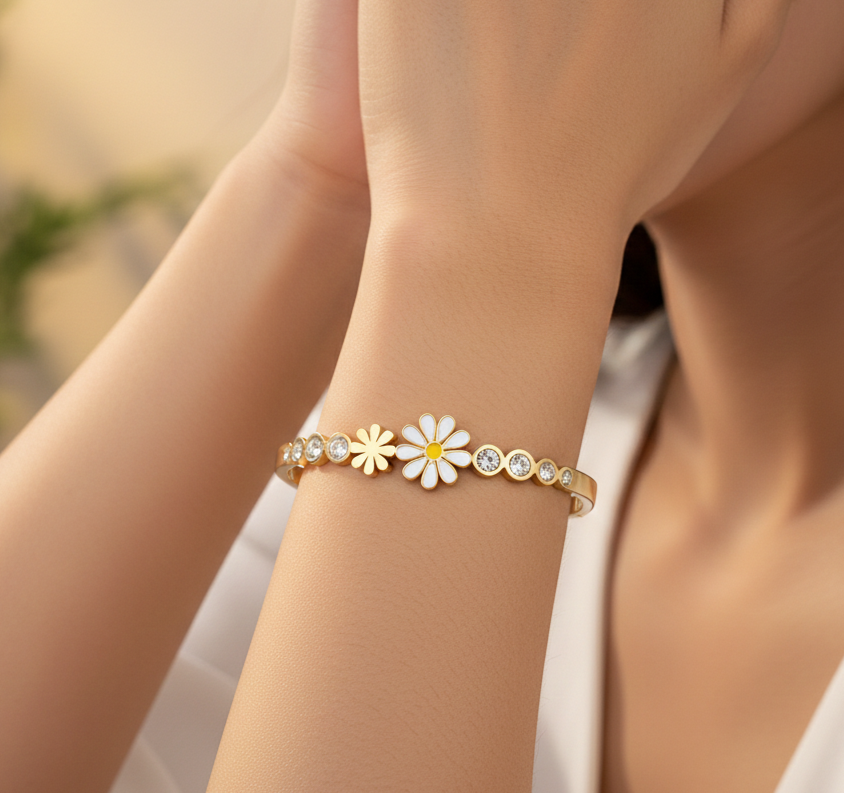 Elegant Flower Bracelet