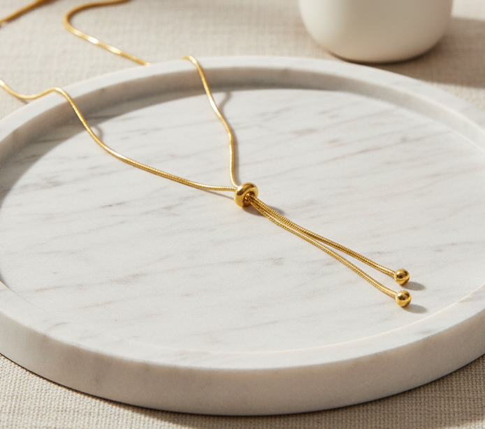 Long Tassel Adjustable Snake Chain