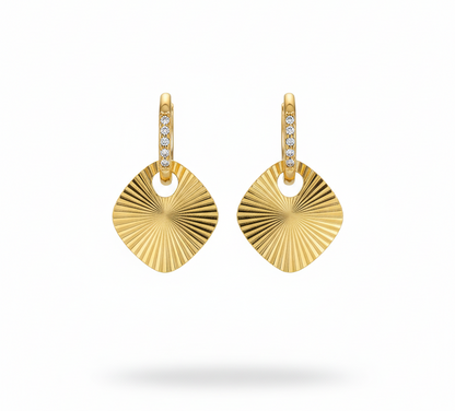 Geometric Dangler Earrings