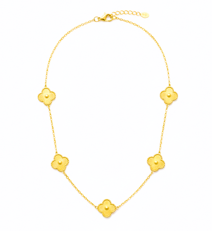 Golden Clovers Necklace