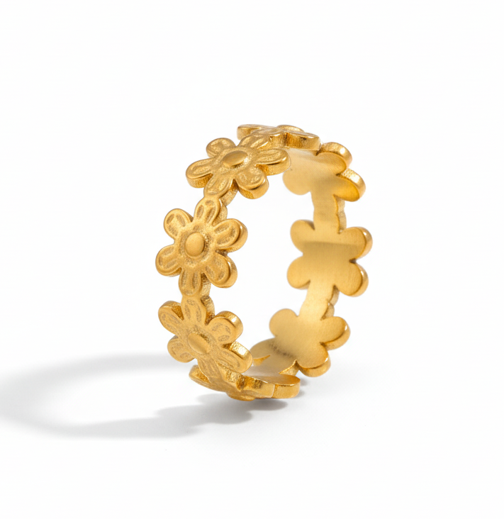 Adjustable Floral Ring