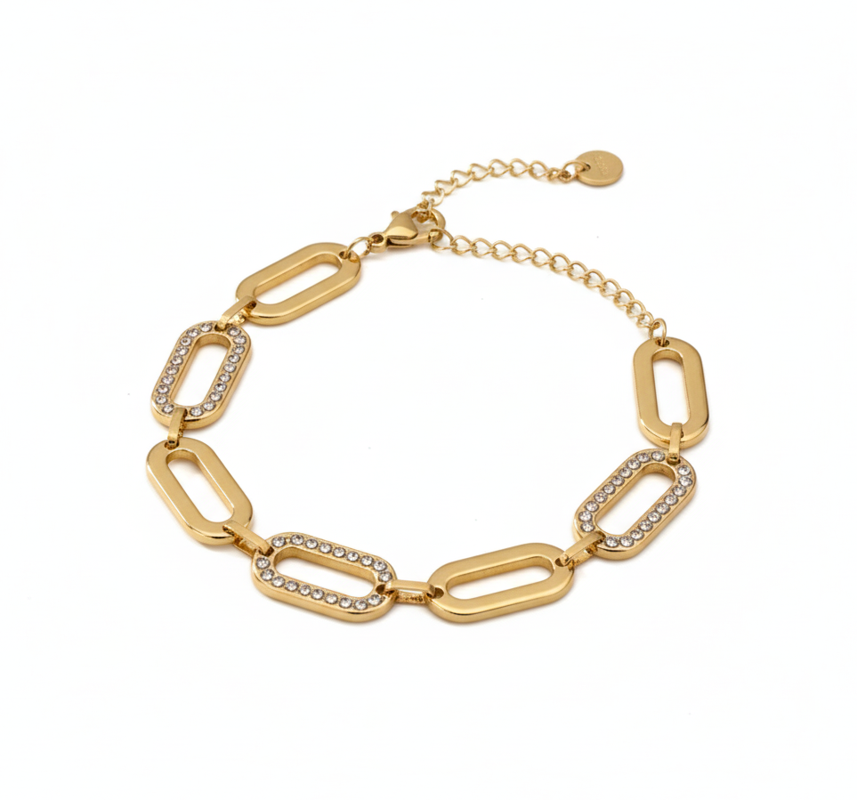 Diamond Link Chain Bracelet