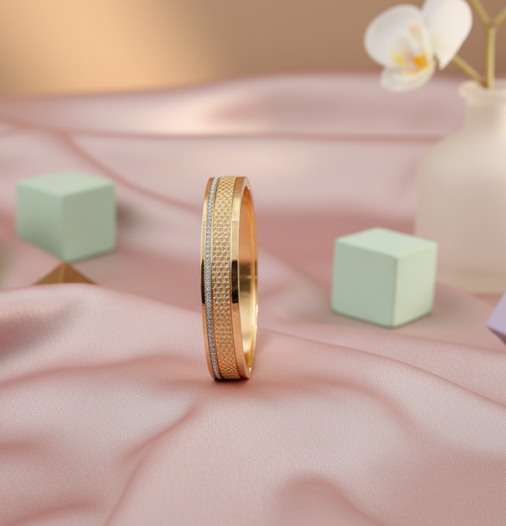 Gold Ethnic Wear Kada (Bracelet)