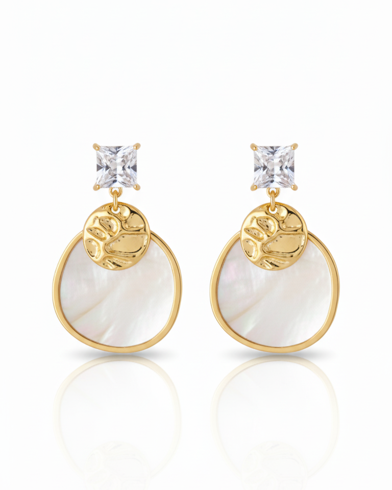 Retro Diamond Stone Earrings