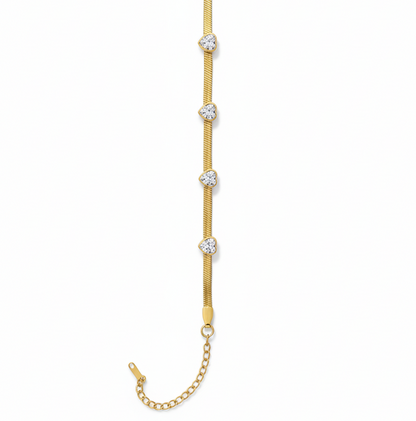 Diamond Heart Bracelet
