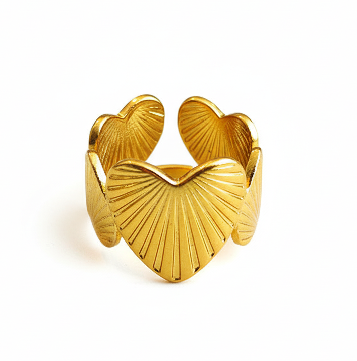 Adjustable Heart Ring