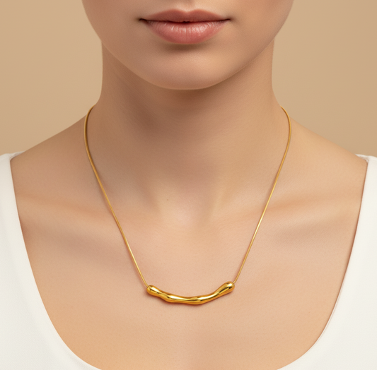 Bamboo Arc Necklace