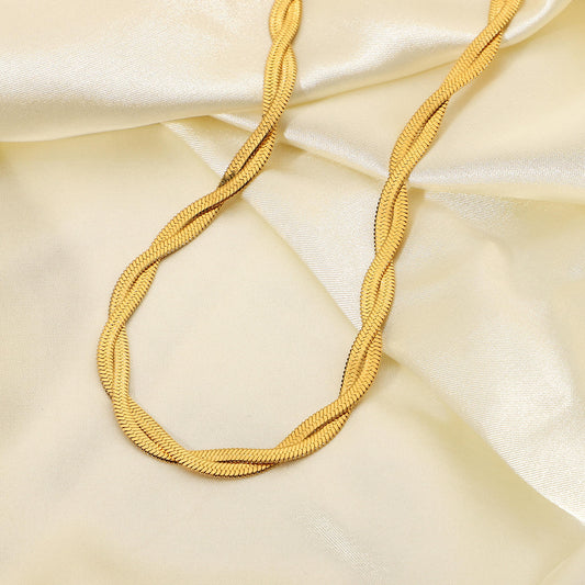 Snake Chain Cross Necklace