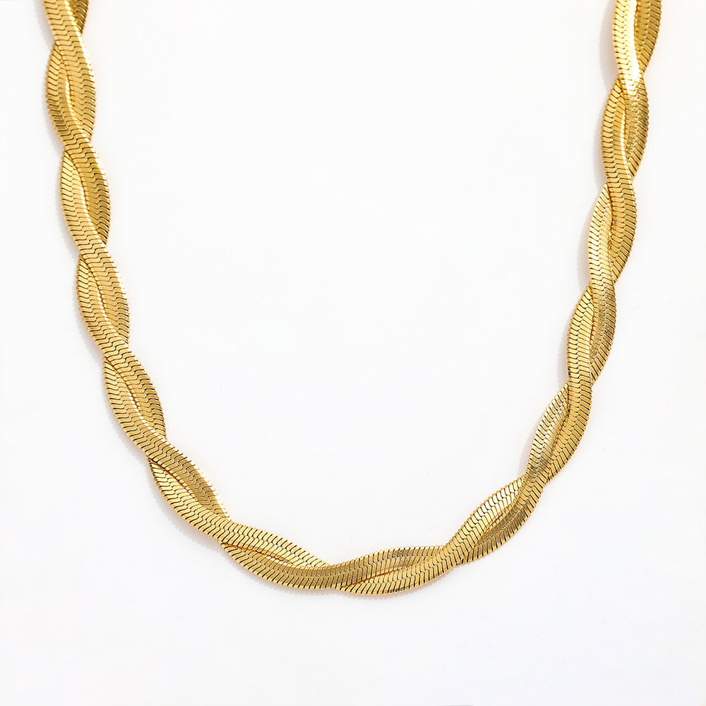 Snake Chain Cross Necklace