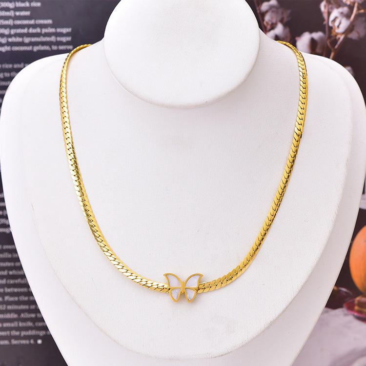 Butterfly Snake Chain Necklace