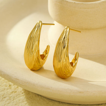 Textured Curve Earrings