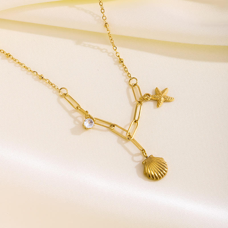 Starfish Shell Necklace
