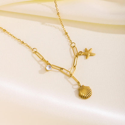 Starfish Shell Necklace