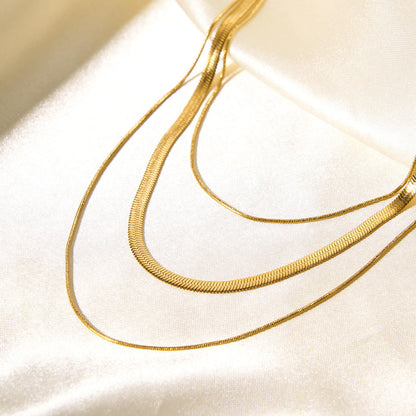 Triple Layer Minimalist Necklace