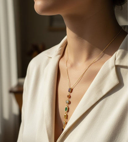 Multicolor Dangler Necklace