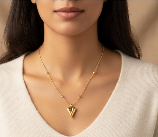 Heart Charm Chain Necklace