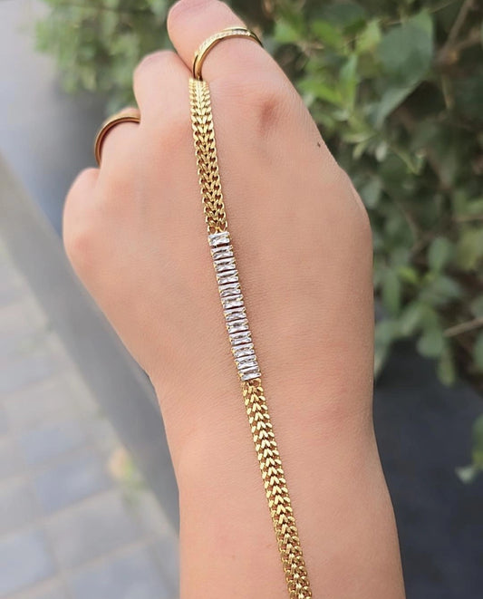 Snake Chain Tennis Bracelet