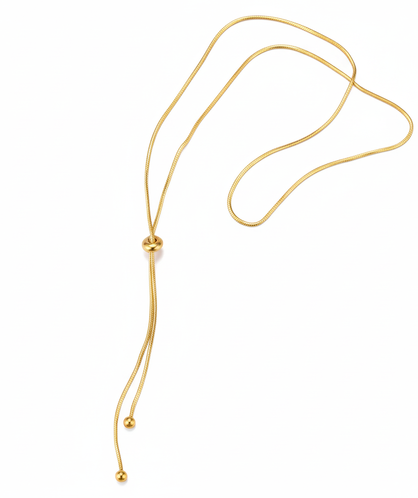 Long Tassel Adjustable Snake Chain