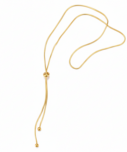 Long Tassel Adjustable Snake Chain